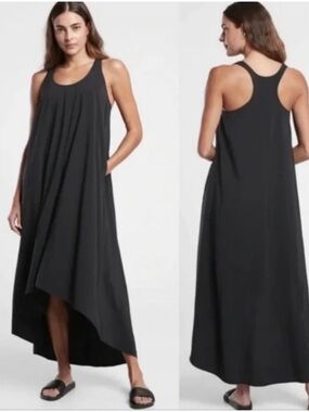 Athleta Sleeveless High-Low Swing Dress